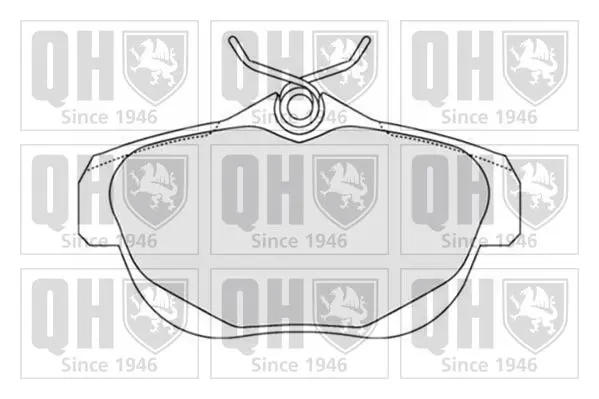 Handler.Part Brake pad set, disc brake QUINTON HAZELL BP1587 1