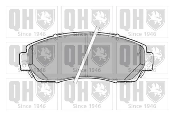 Handler.Part Brake pad set, disc brake QUINTON HAZELL BP1589 1