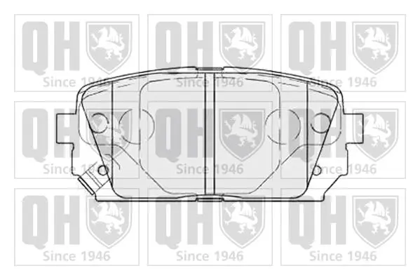 Handler.Part Brake pad set, disc brake QUINTON HAZELL BP1593 1