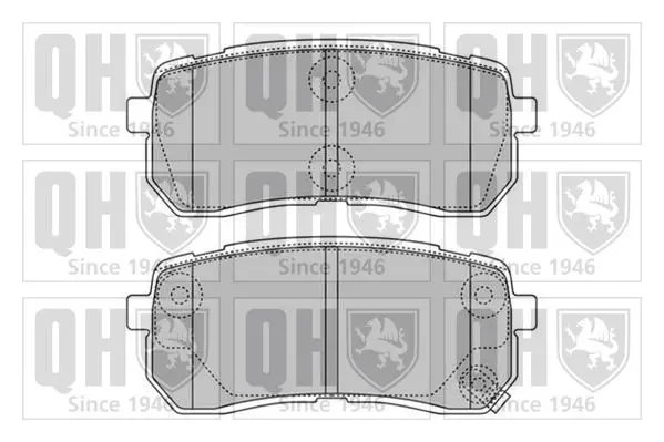 Handler.Part Brake pad set, disc brake QUINTON HAZELL BP1599 1