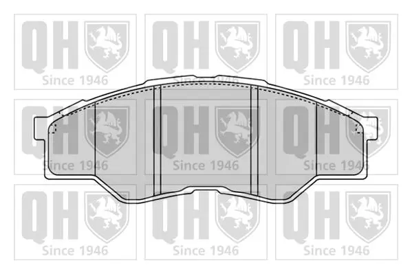 Handler.Part Brake pad set, disc brake QUINTON HAZELL BP1604 1