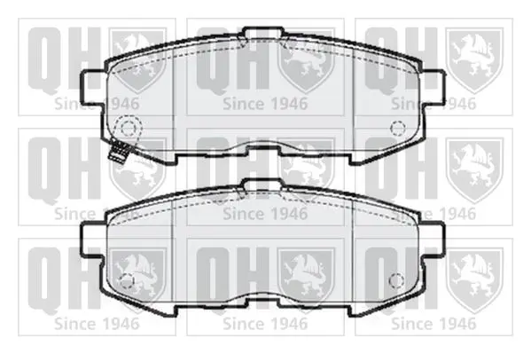 Handler.Part Brake pad set, disc brake QUINTON HAZELL BP1610 1