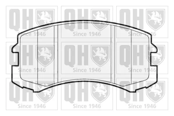 Handler.Part Brake pad set, disc brake QUINTON HAZELL BP1613 1