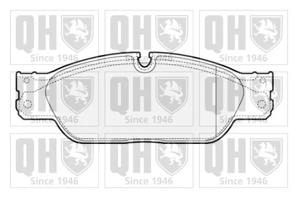 Handler.Part Brake pad set, disc brake QUINTON HAZELL BP1614 1