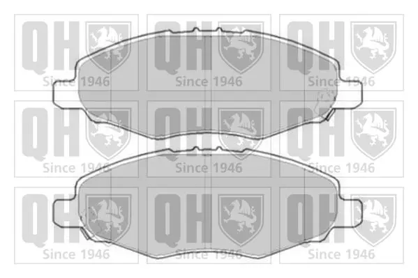 Handler.Part Brake pad set, disc brake QUINTON HAZELL BP1615 1