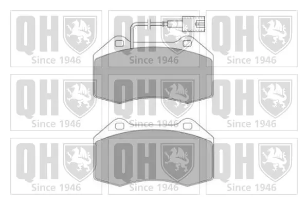 Handler.Part Brake pad set, disc brake QUINTON HAZELL BP1636 1