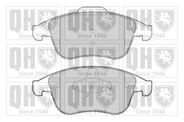 Handler.Part Brake pad set, disc brake QUINTON HAZELL BP1644 1