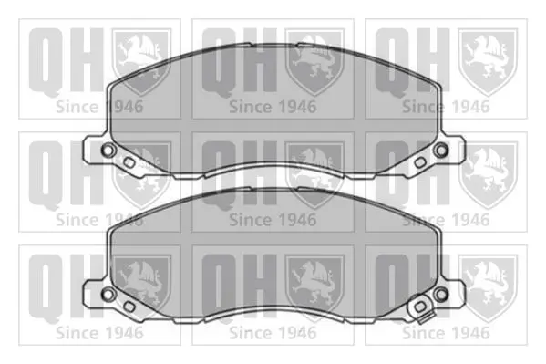 Handler.Part Brake pad set, disc brake QUINTON HAZELL BP1668 1