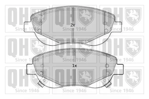 Handler.Part Brake pad set, disc brake QUINTON HAZELL BP1683 1