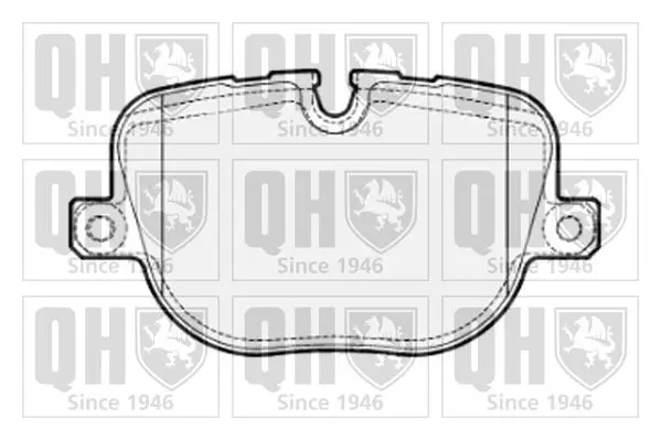 Handler.Part Brake pad set, disc brake QUINTON HAZELL BP1697 1