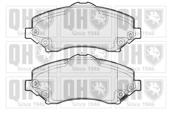 Handler.Part Brake pad set, disc brake QUINTON HAZELL BP1705 1