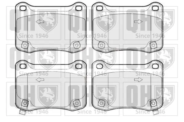 Handler.Part Brake pad set, disc brake QUINTON HAZELL BP1713 1