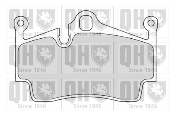 Handler.Part Brake pad set, disc brake QUINTON HAZELL BP1719 1