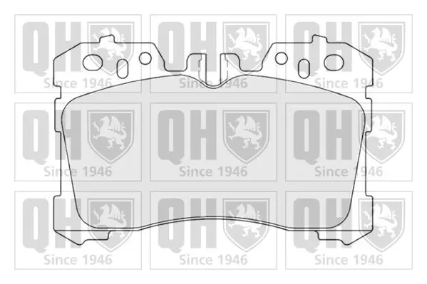 Handler.Part Brake pad set, disc brake QUINTON HAZELL BP1723 1