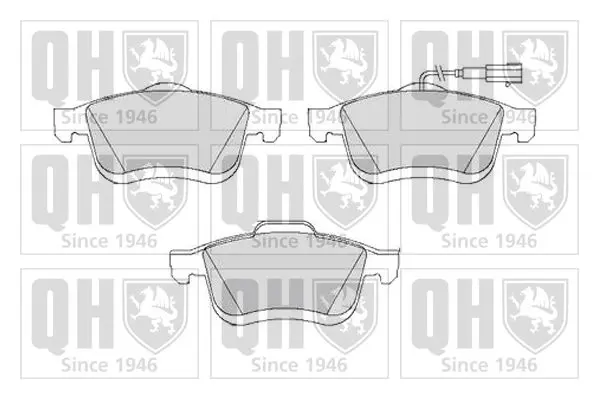 Handler.Part Brake pad set, disc brake QUINTON HAZELL BP1733 1