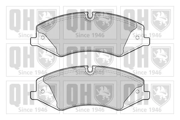 Handler.Part Brake pad set, disc brake QUINTON HAZELL BP1735 1