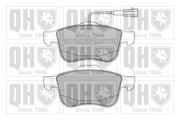 Handler.Part Brake pad set, disc brake QUINTON HAZELL BP1742 1