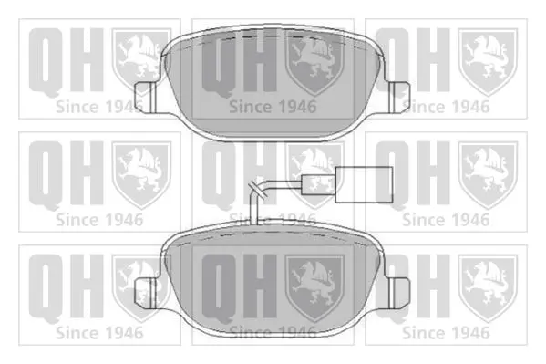 Handler.Part Brake pad set, disc brake QUINTON HAZELL BP1744 1