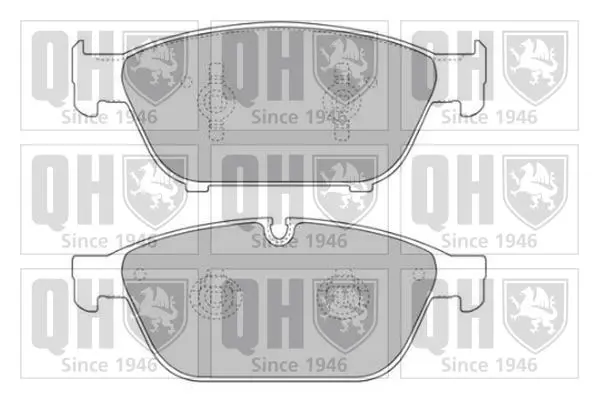 Handler.Part Brake pad set, disc brake QUINTON HAZELL BP1747 1