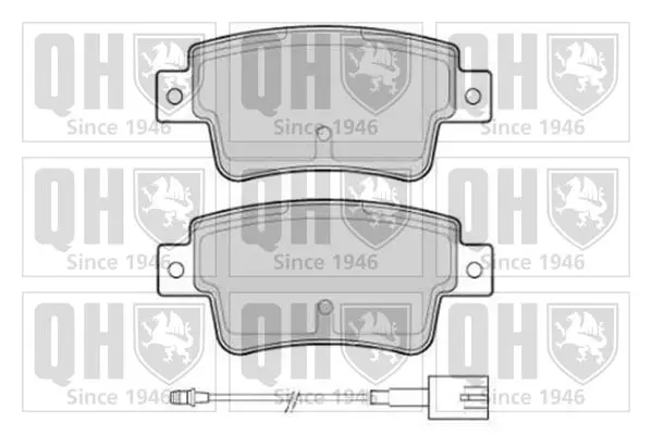 Handler.Part Brake pad set, disc brake QUINTON HAZELL BP1768 1