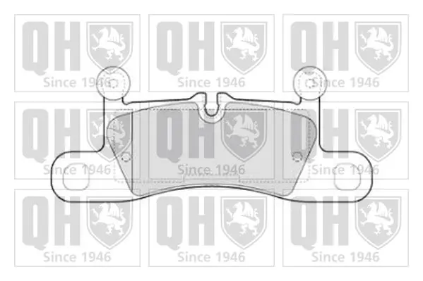 Handler.Part Brake pad set, disc brake QUINTON HAZELL BP1797 1