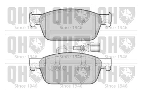 Handler.Part Brake pad set, disc brake QUINTON HAZELL BP1807 1