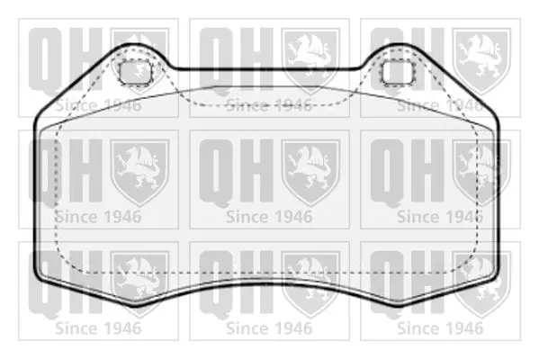 Handler.Part Brake pad set, disc brake QUINTON HAZELL BP1817 1