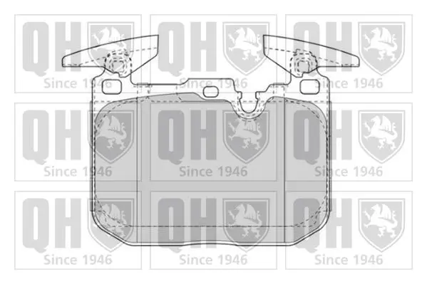 Handler.Part Brake pad set, disc brake QUINTON HAZELL BP1835 1