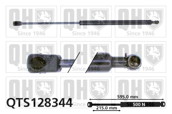 Handler.Part Gas spring, boot-/cargo area QUINTON HAZELL QTS128344 1