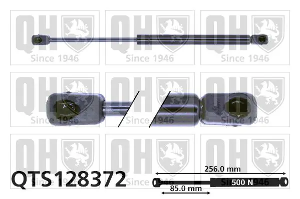 Handler.Part Gas spring, boot-/cargo area QUINTON HAZELL QTS128372 1