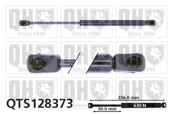 Handler.Part Gas spring, boot-/cargo area QUINTON HAZELL QTS128373 1