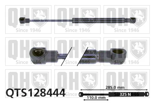 Handler.Part Gas spring, boot-/cargo area QUINTON HAZELL QTS128444 1