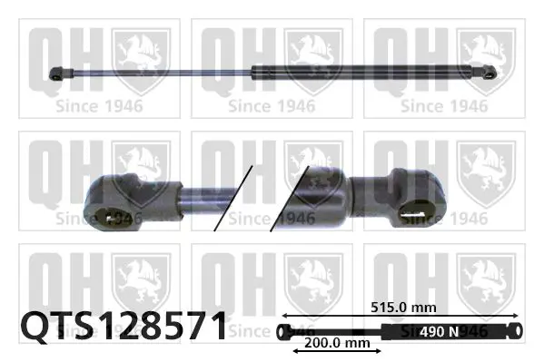 Handler.Part Gas spring, boot-/cargo area QUINTON HAZELL QTS128571 1