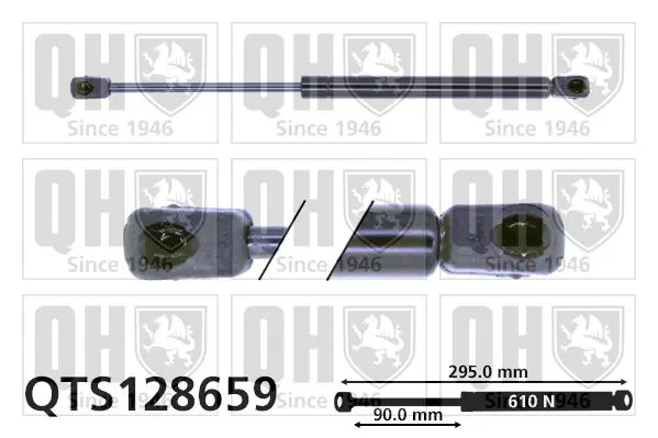 Handler.Part Gas spring, boot-/cargo area QUINTON HAZELL QTS128659 1