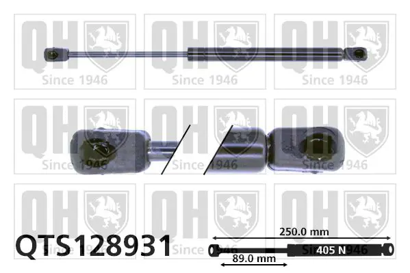 Handler.Part Gas spring, boot-/cargo area QUINTON HAZELL QTS128931 1