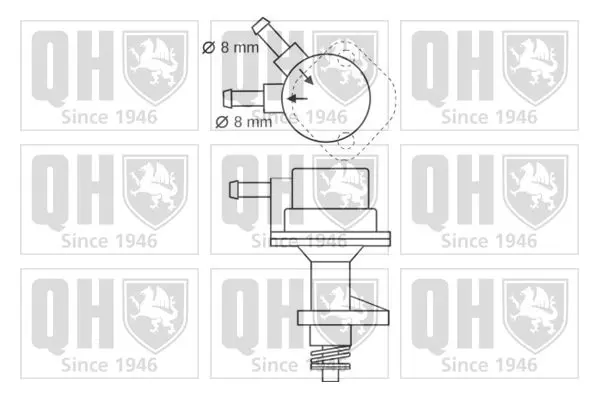 Handler.Part Fuel pump QUINTON HAZELL QFP133 2