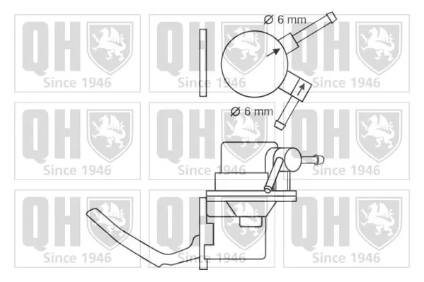 Handler.Part Fuel pump QUINTON HAZELL QFP177 2