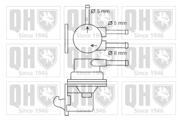 Handler.Part Fuel pump QUINTON HAZELL QFP272 2