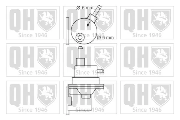 Handler.Part Fuel pump QUINTON HAZELL QFP46 2