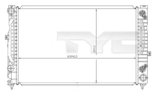 Handler.Part Radiator, engine cooling TYC 7020008 1