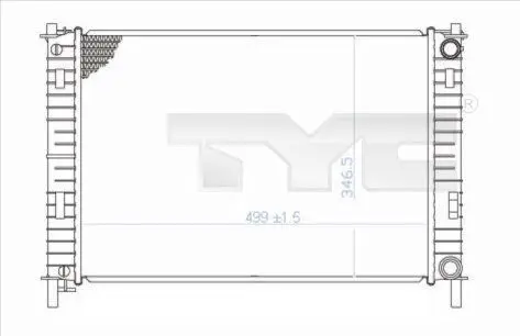 Handler.Part Radiator, engine cooling TYC 7100029 1