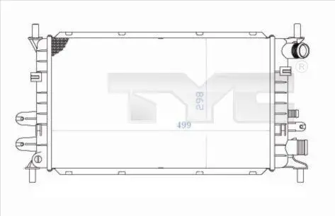 Handler.Part Radiator, engine cooling TYC 7100033 1