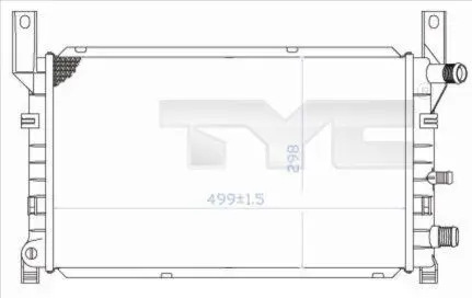 Handler.Part Radiator, engine cooling TYC 7100048 1