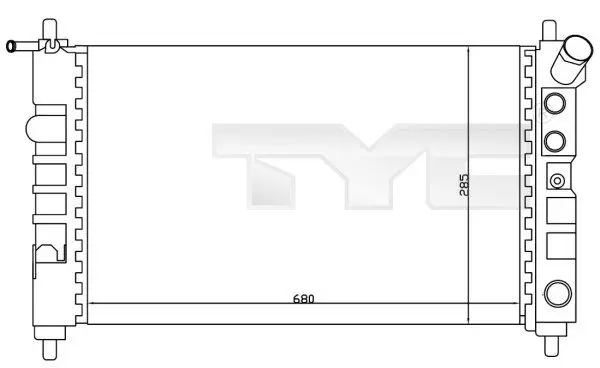 Handler.Part Radiator, engine cooling TYC 7250005 1