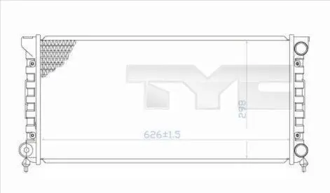 Handler.Part Radiator, engine cooling TYC 7370033 1