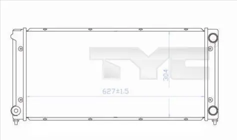 Handler.Part Radiator, engine cooling TYC 7370034 1