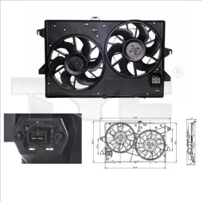 Handler.Part Fan, radiator TYC 8100007 1