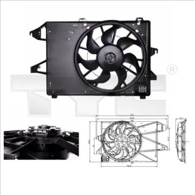 Handler.Part Fan, radiator TYC 8100009 1