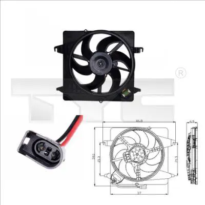 Handler.Part Fan, radiator TYC 8100014 1