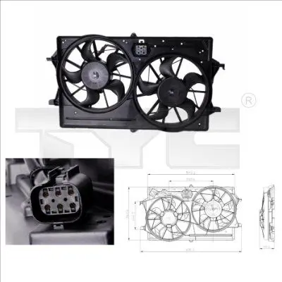 Handler.Part Fan, radiator TYC 8100016 1